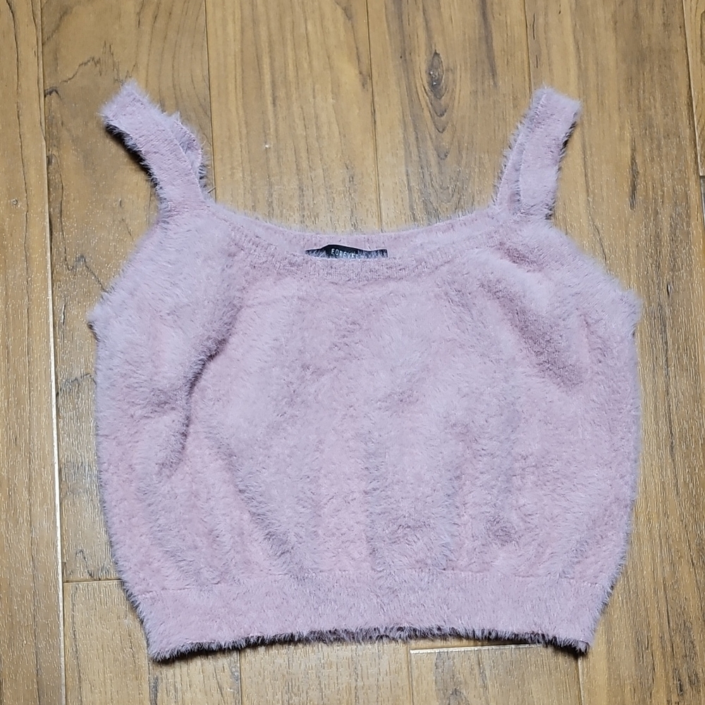 Forever 21 Fuzzy Crop Top